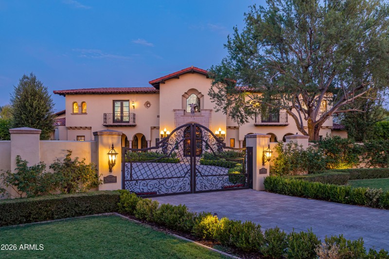 Front Entry with Private Gate