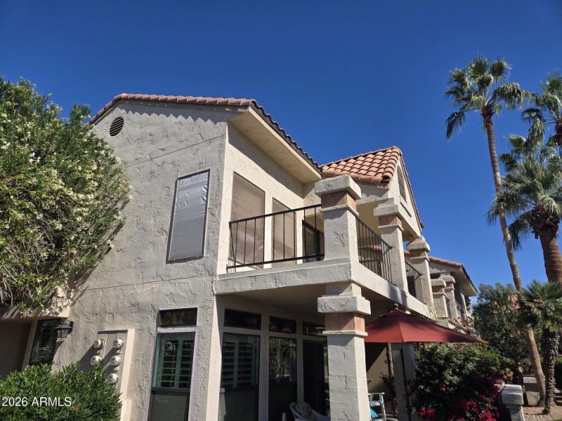 view of back balcony