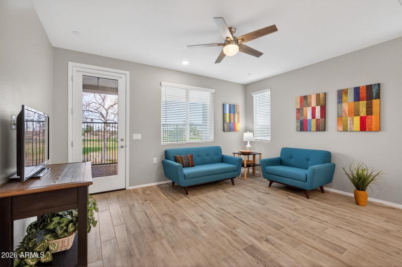 Great Room Living area towards GOLF