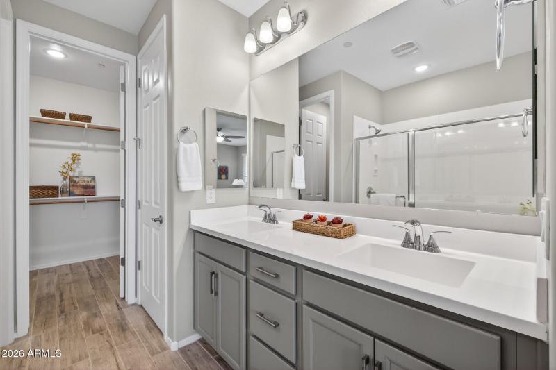 Prim. Bath w walkin, shower & private WC