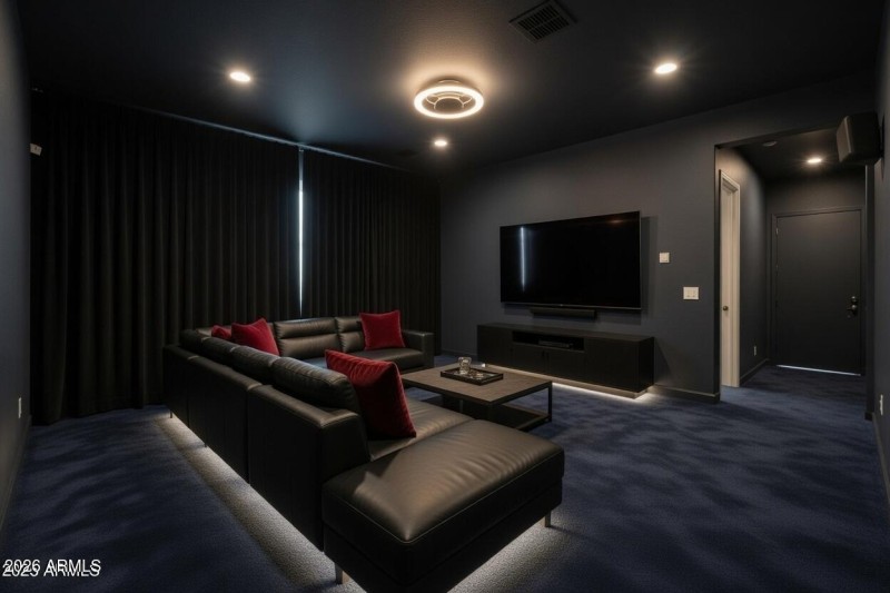 Bonus room option theatre