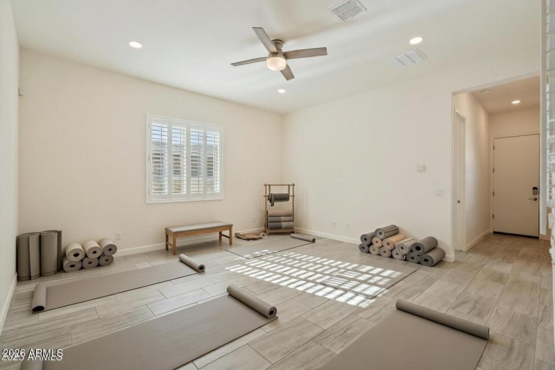 Bonus room option yoga studio