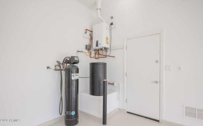 Tankless-soft water-garage service door