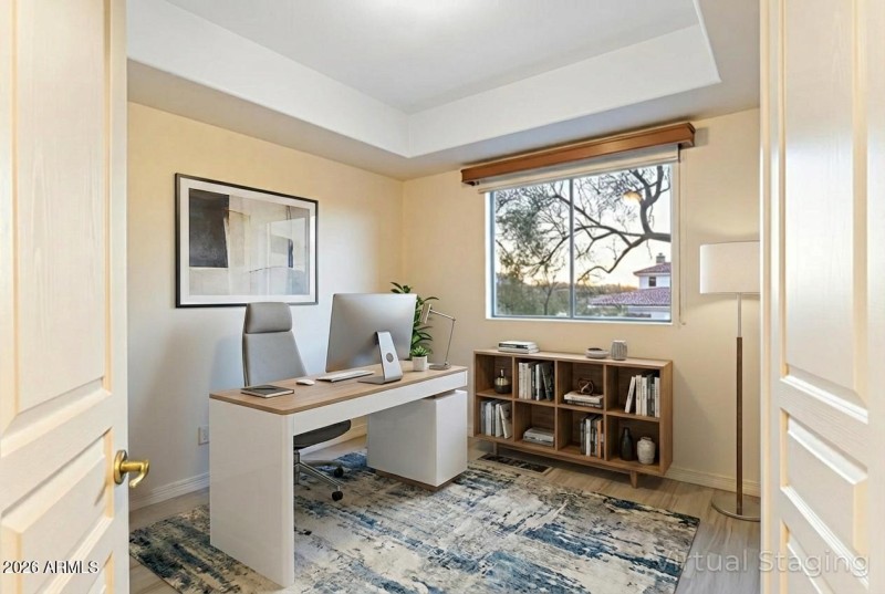 Office/Den Virtually staged