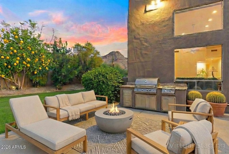 Backyard Virtually Staged