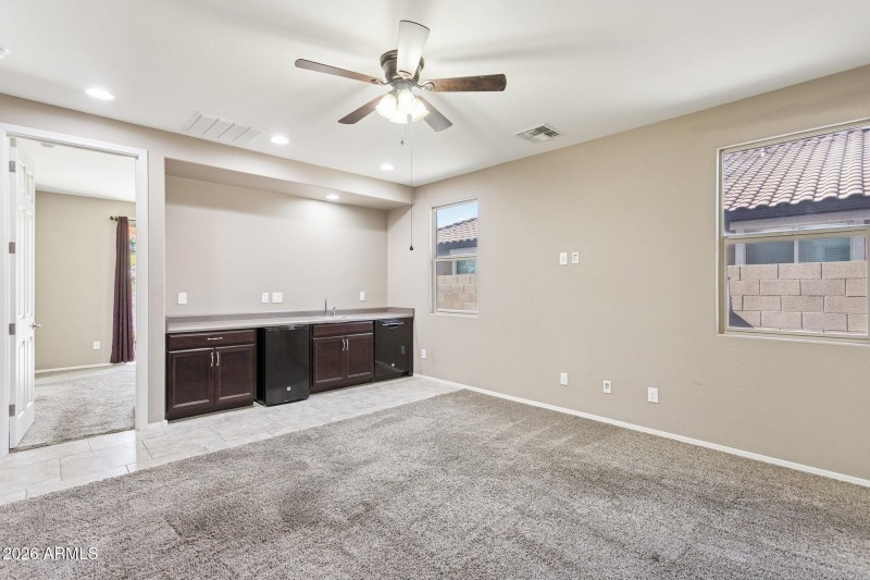 Kitchenette in Casita