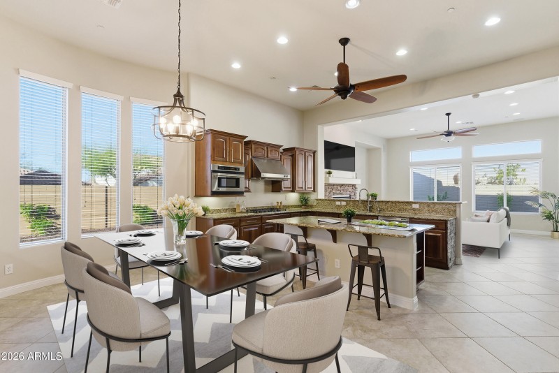 Virtually Staged Living area