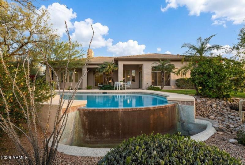 Gorgeous landscaping and pool