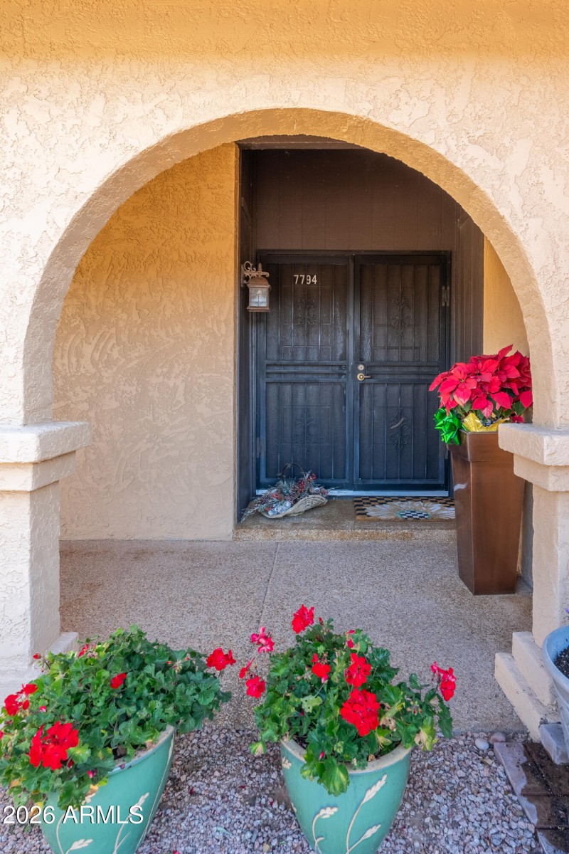 Welcoming Arched Entry