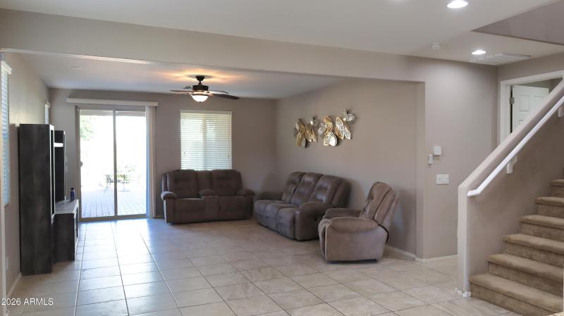 Spacious Family Room Layout