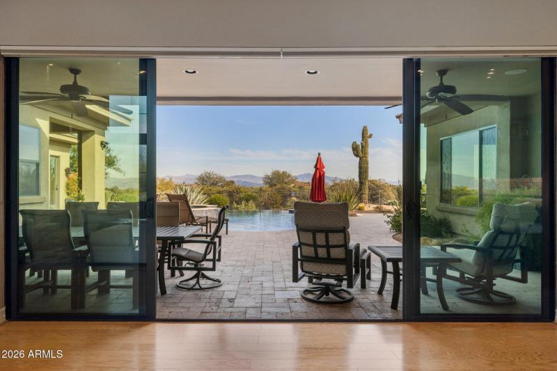 Sliding Door to outdoor patio
