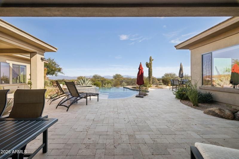 Travertine Patio