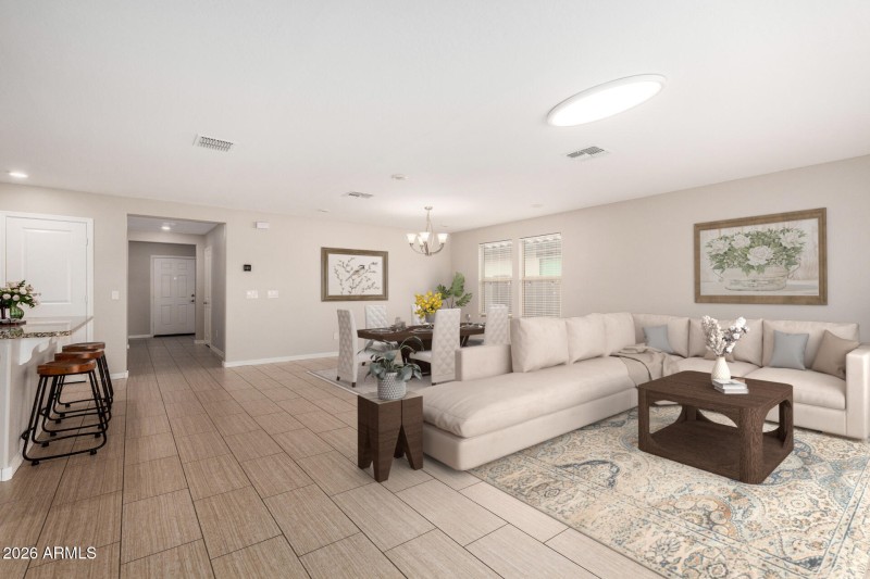 Great Room - Virtually Staged