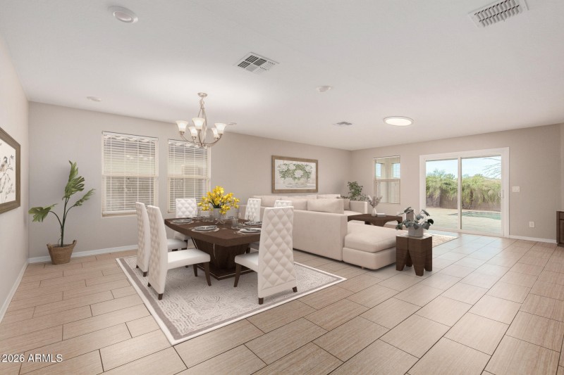 Great Room - Virtually Staged