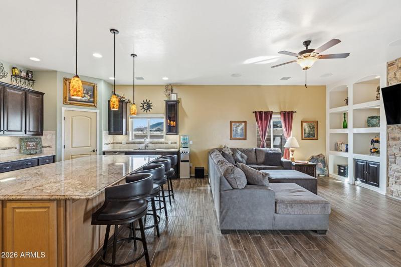 Kitchen and Family Room