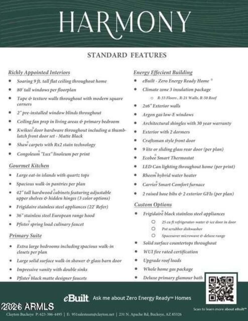 Harmony Standard Features