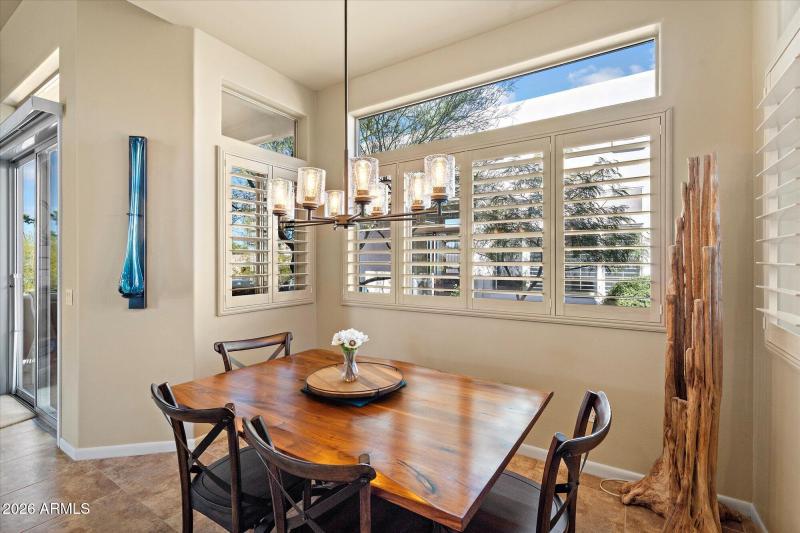 Dining area toward living room