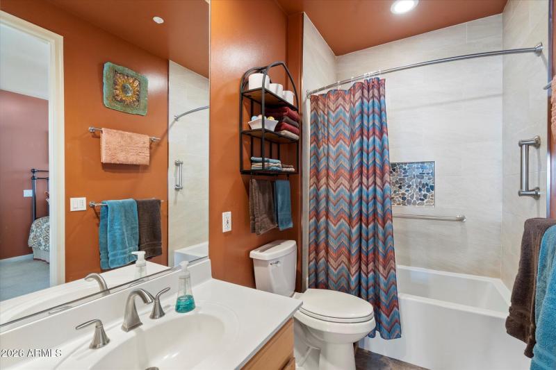 Remodeled hall bathroom