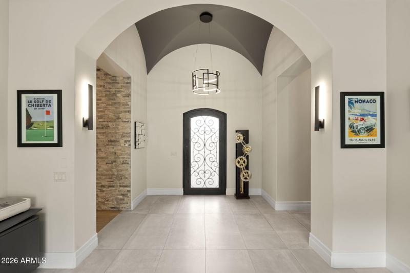 Bright Arched Entry Foyer
