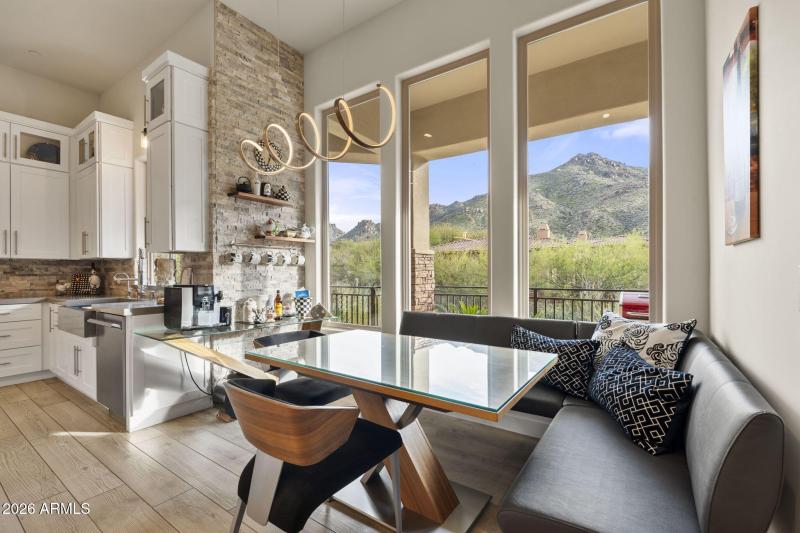 Breakfast Nook with Mountain Views