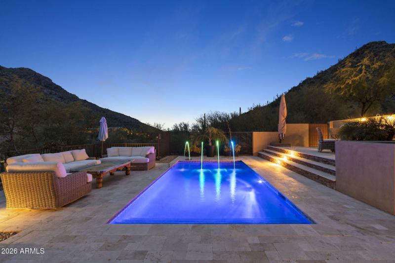 Resort Pool at Twilight