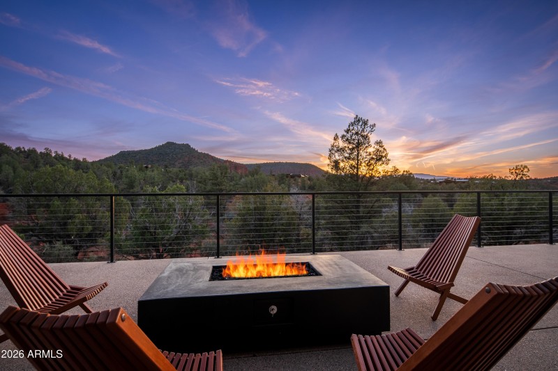 Built in Gas Fireplace