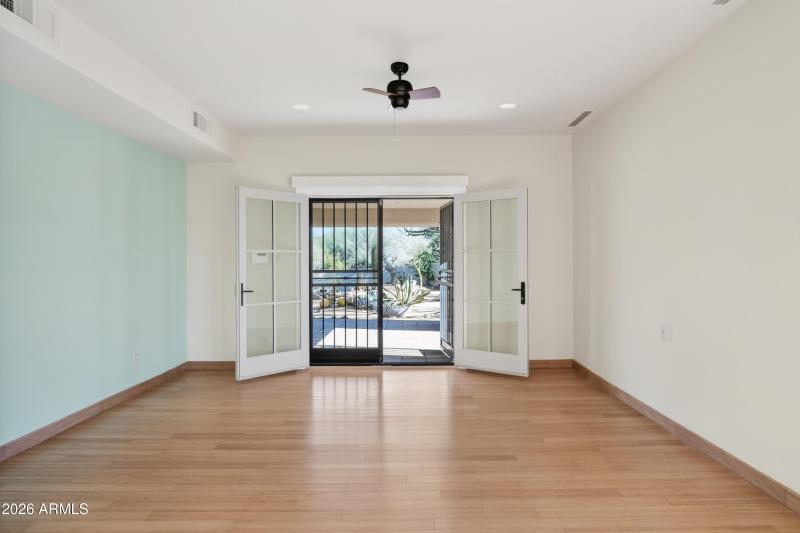 Primary w/Double Doors to Patio