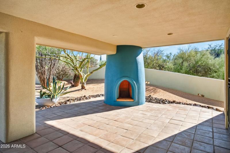Beautiful Kiva Patio Fireplace