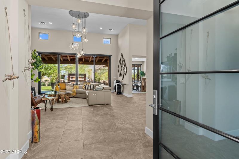 Entry through front door