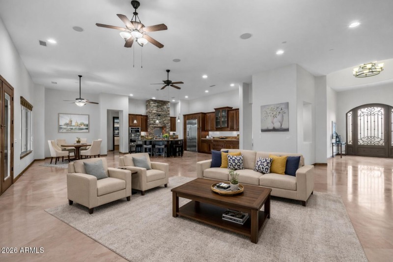 Living/Entry way, Virtually Staged