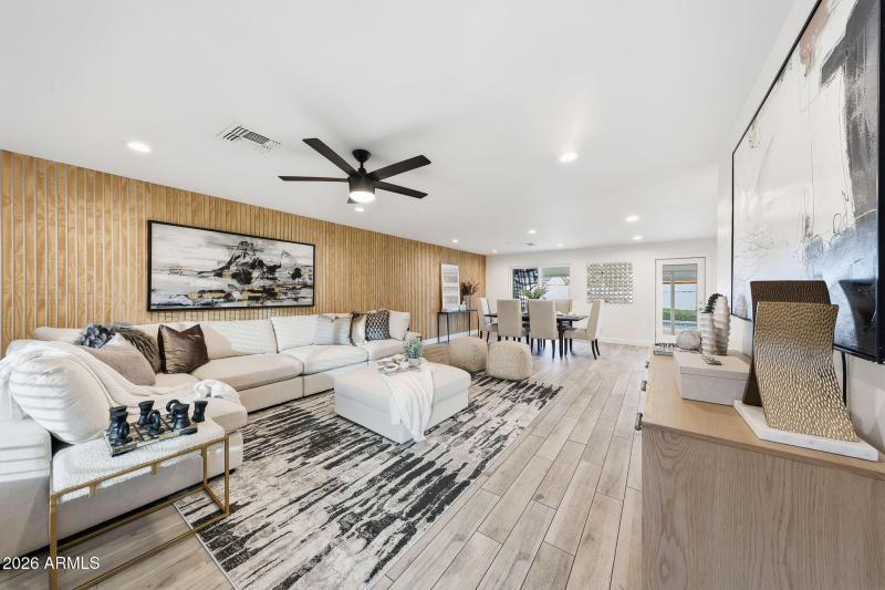 Open Living & Dining Space