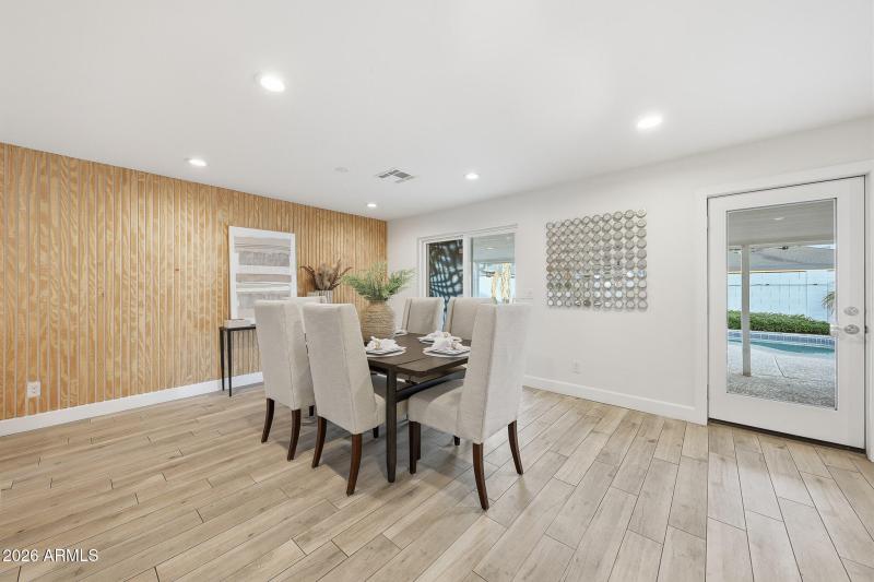 Dining Room with Pool Views