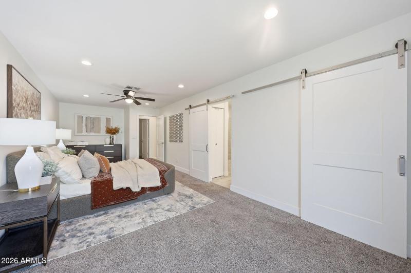 Primary Suite with Barn Doors