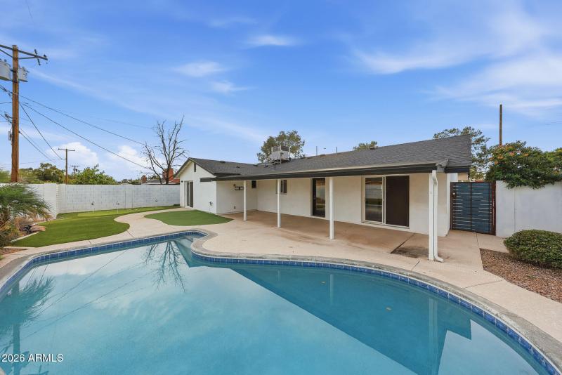 Private Backyard Pool Area