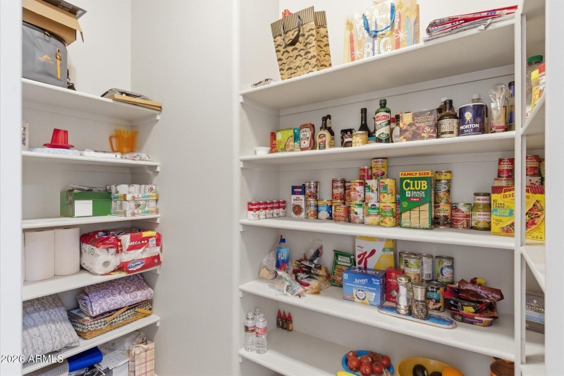 Walk-In Pantry w Built-In Shelving