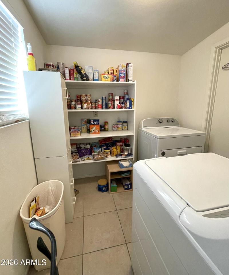 Inside Laundry and Pantry Storage