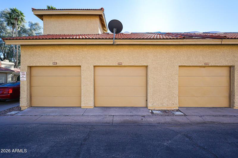 Garage with Interior Stairway