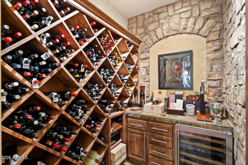 600+ bottle wine room