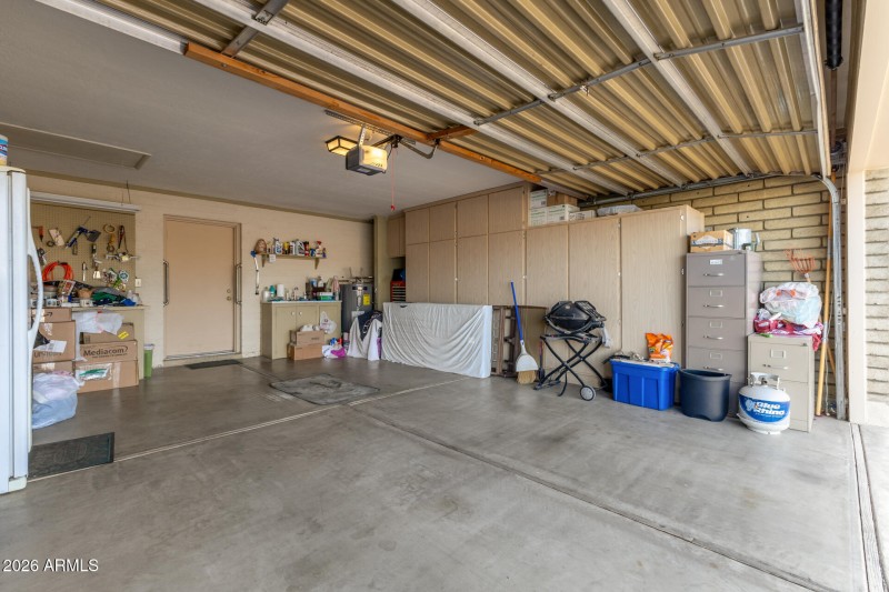 Garage with Built-ins