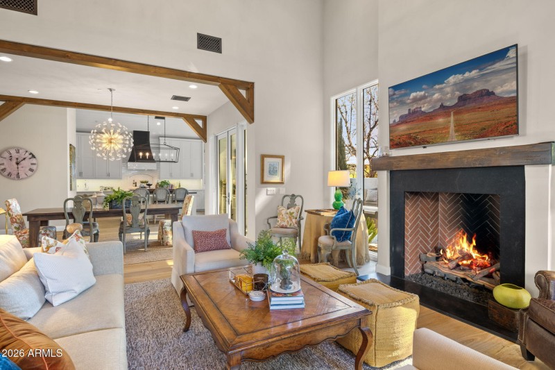 living looking into dining