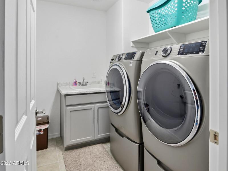 upstairs laundry room