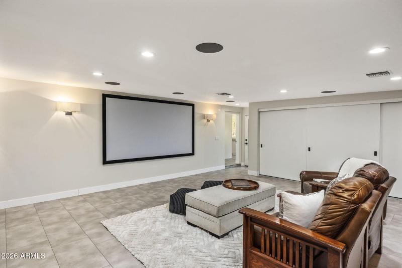 Media Room Behind Kitchen