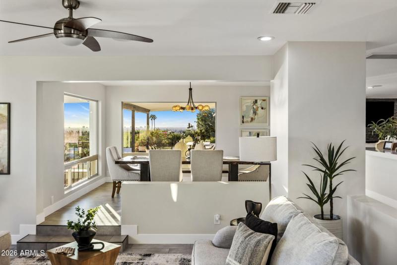 Living Room to Dining Room View