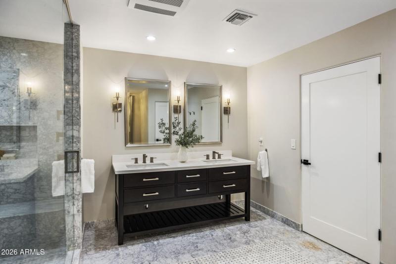 Primary Bath w/ Marble Shower