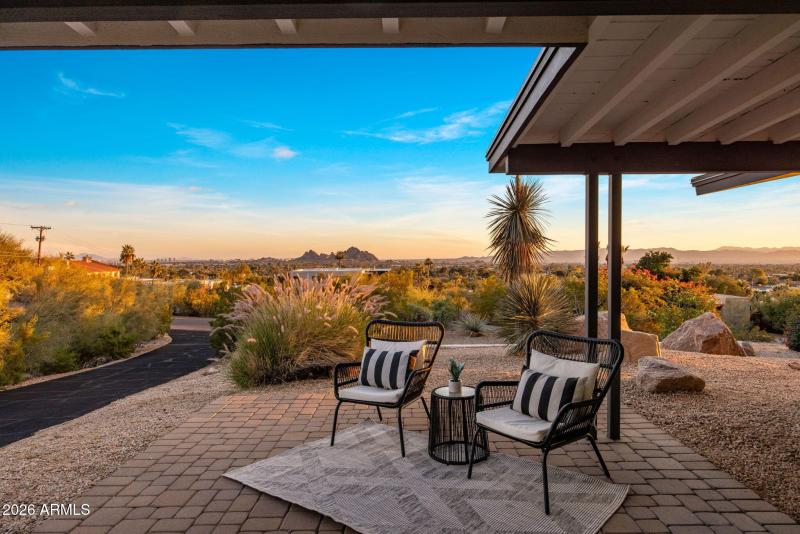 Patio off Front Door w/ Sunrise Views