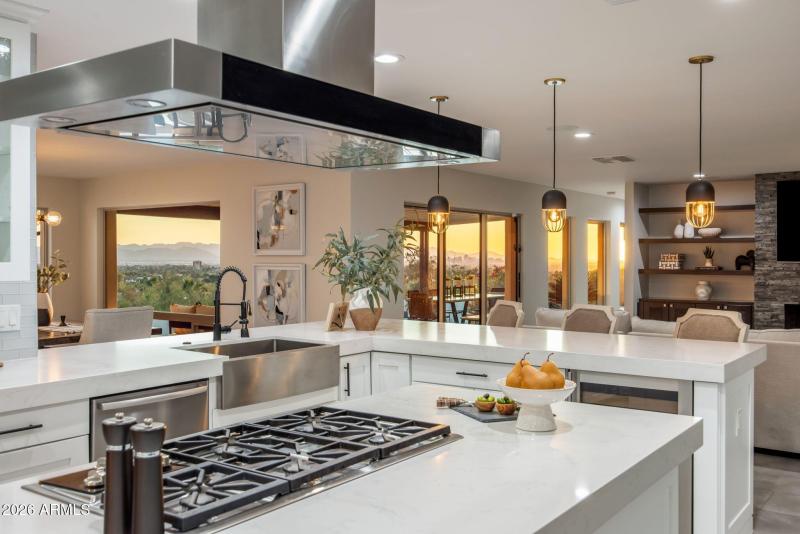 Kitchen w/ City Views