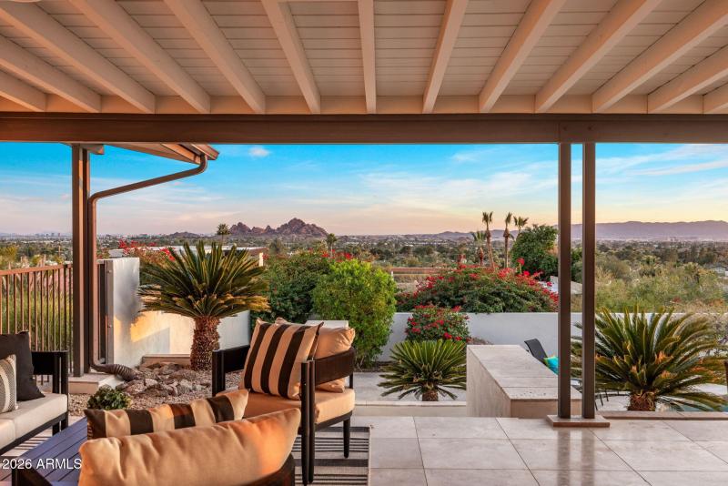 Covered Patio Looking South