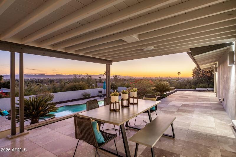 Covered Patio Looking South