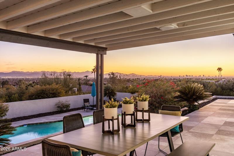 Covered Patio Looking South