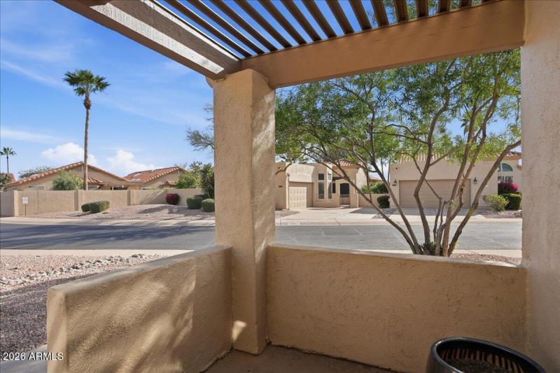 view from front patio